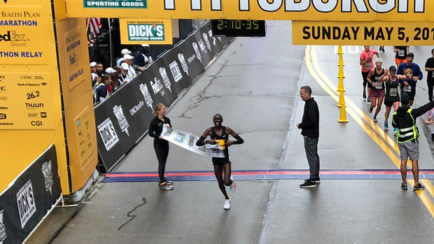 2019 Pittsburgh Marathon Winner Boniface Kongin 