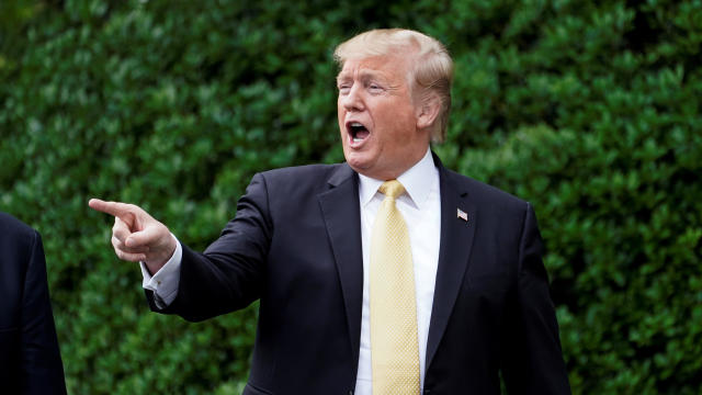 U.S. President Donald Trump arrives for an event honoring 2018 NASCAR Cup Series Champion Joey Logano in Washington 