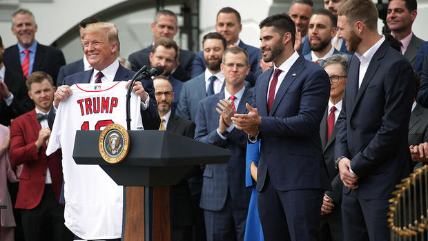 President Trump red sox 