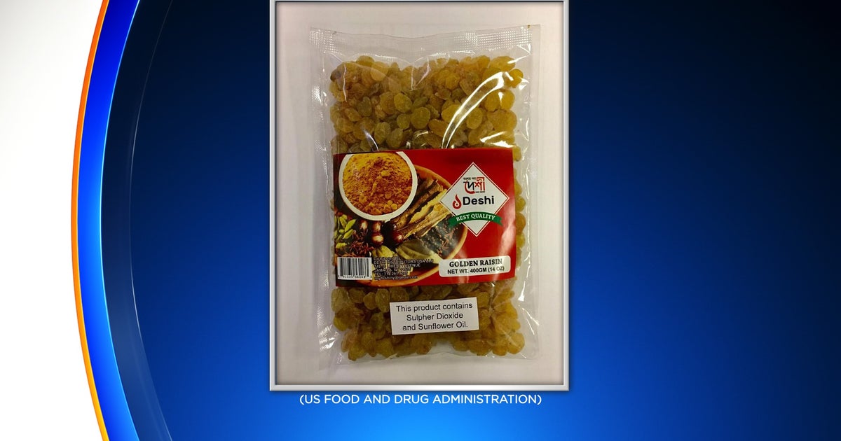 Raisins Sold In Pennsylvania, New Jersey Recalled For Potential Life ...