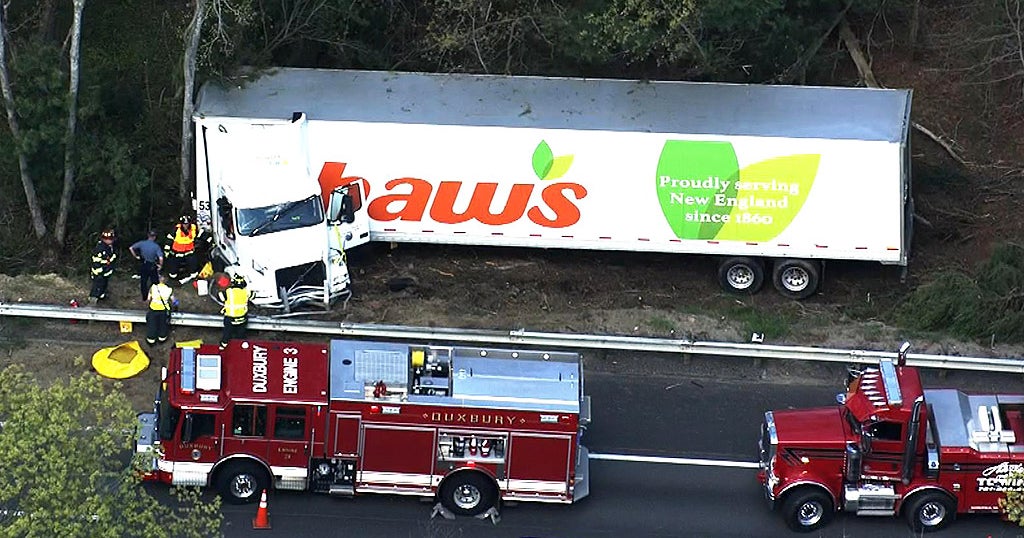 Tractor-Trailer Crash Causes Major Delays On Route 3 In Duxbury - CBS ...