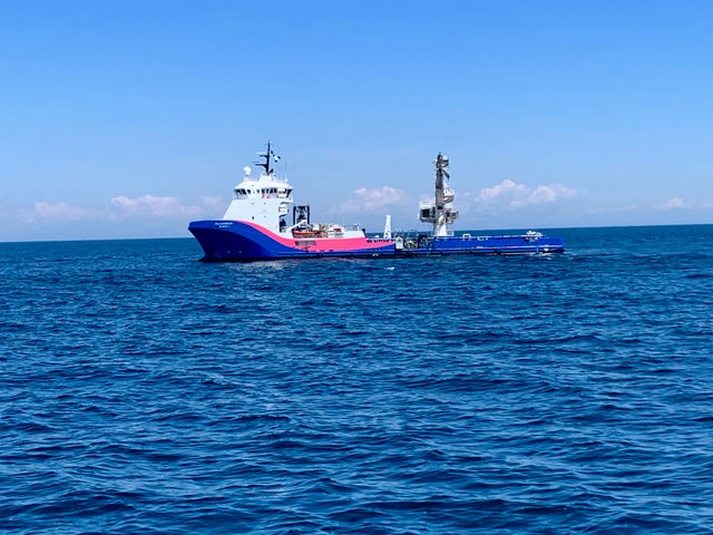 Coast Guard Assesses Sunken WWII Tanker Coimbra
