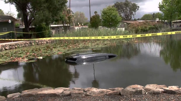 Woman Drives Into Trailer Park Pond in Rohnert Park 