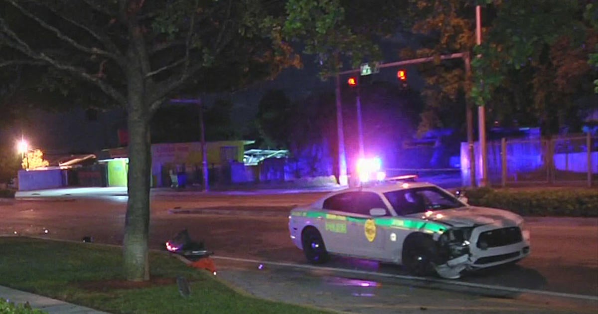 Police Involved Crash In NW Miami-Dade - CBS Miami