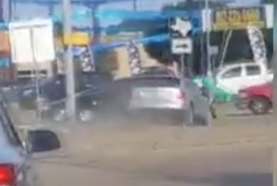 Cell phone image of DWI in Fort Worth 