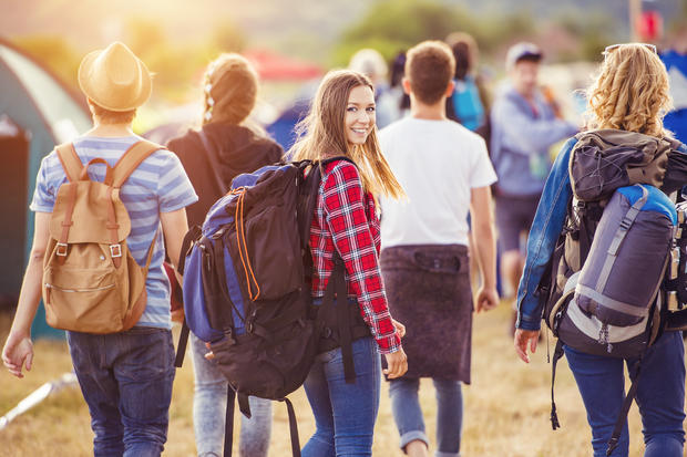 teens at summer festival 