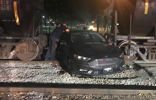 Dallas crash on train tracks 
