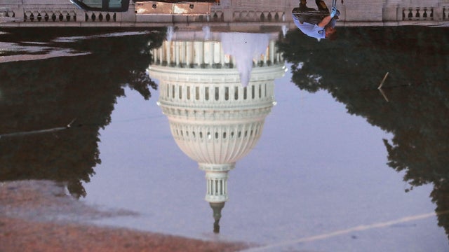Reflecting Pool Is Drained at US Capitol 