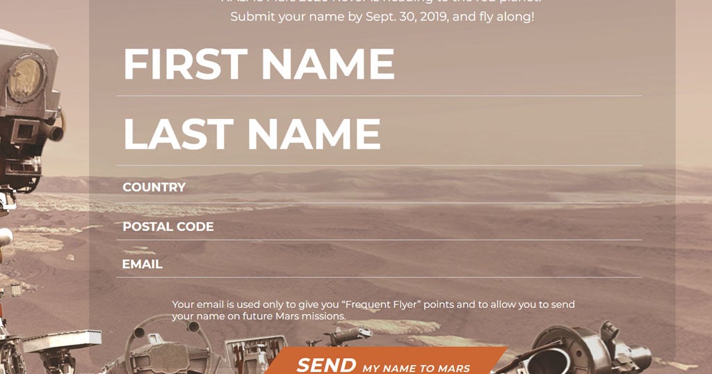 NASA Offering Boarding Passes To Mars CBS Miami