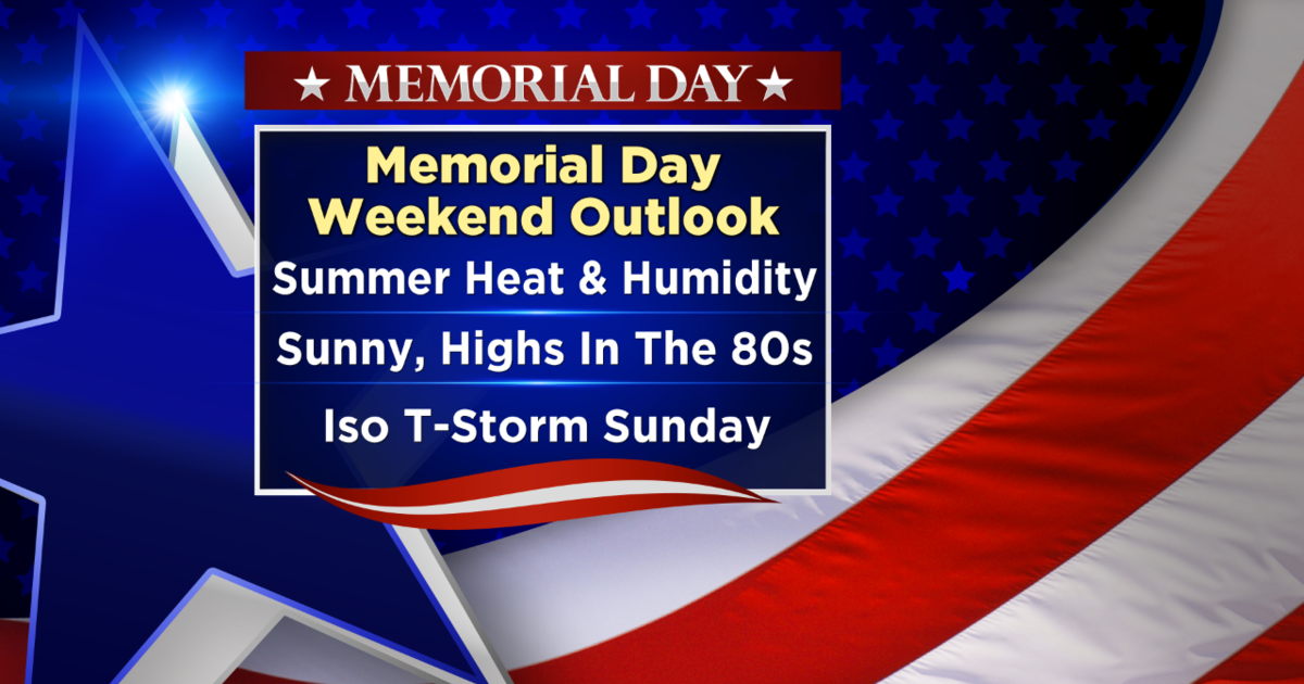 Expect Wonderful Weather For Memorial Day Weekend Cbs Philadelphia