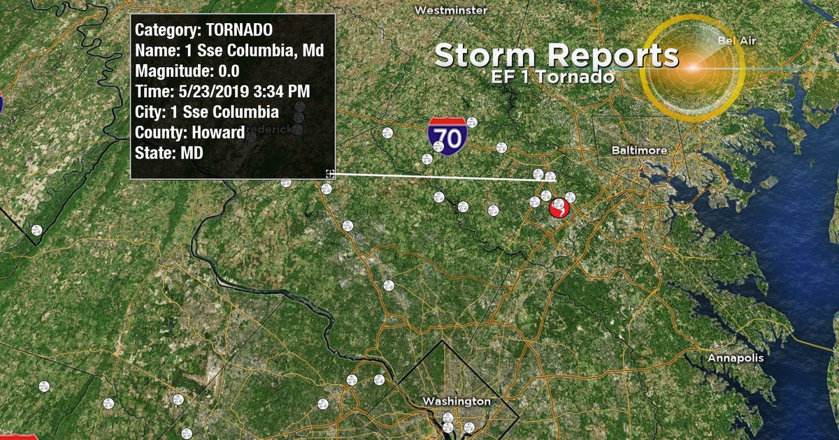 EF-1 Tornado Confirmed In Columbia, Maryland - CBS Baltimore