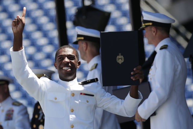 Naval Academy Cadets Attend Graduation In Annapolis, Maryland 