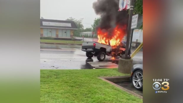 pick-up truck fire