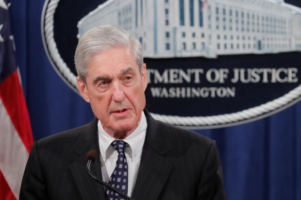 U.S. Special Counsel Mueller speaks about Russia investigation at the Justice Department in Washington 