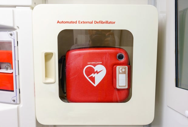 Automated External Defibrillator(AED) on the wall can be found in almost all train stations, temples, department stores through out Taiwan.