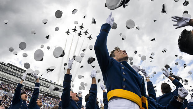President Trump Delivers Remarks At US Air Force Academy Graduation Ceremony 