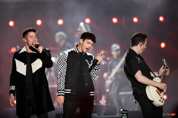 Jonas Brothers perform at the iHeartRadio Wango Tango concert in Carson 