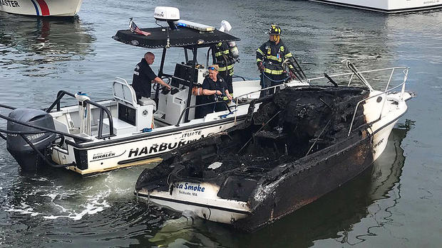Scituate Boat fire 