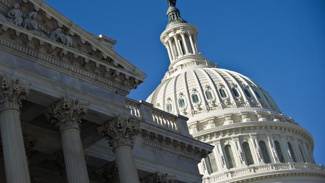 The dome of the US Capitol is seen in Wa 