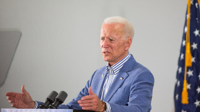 Joe Biden Campaigns At Union Local In New Hampshire 