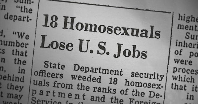 The lavender scare: How the federal government purged gay employees - CBS  News