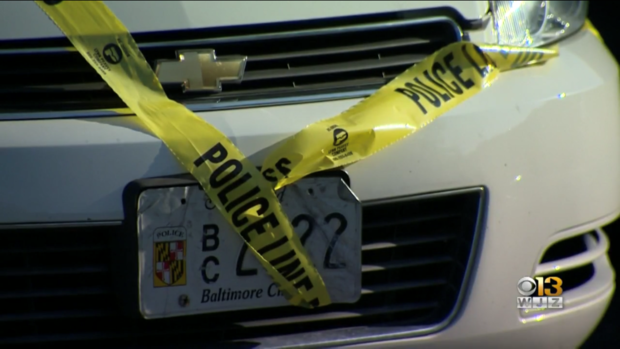BPD Cars Wrapped In Police Tape 