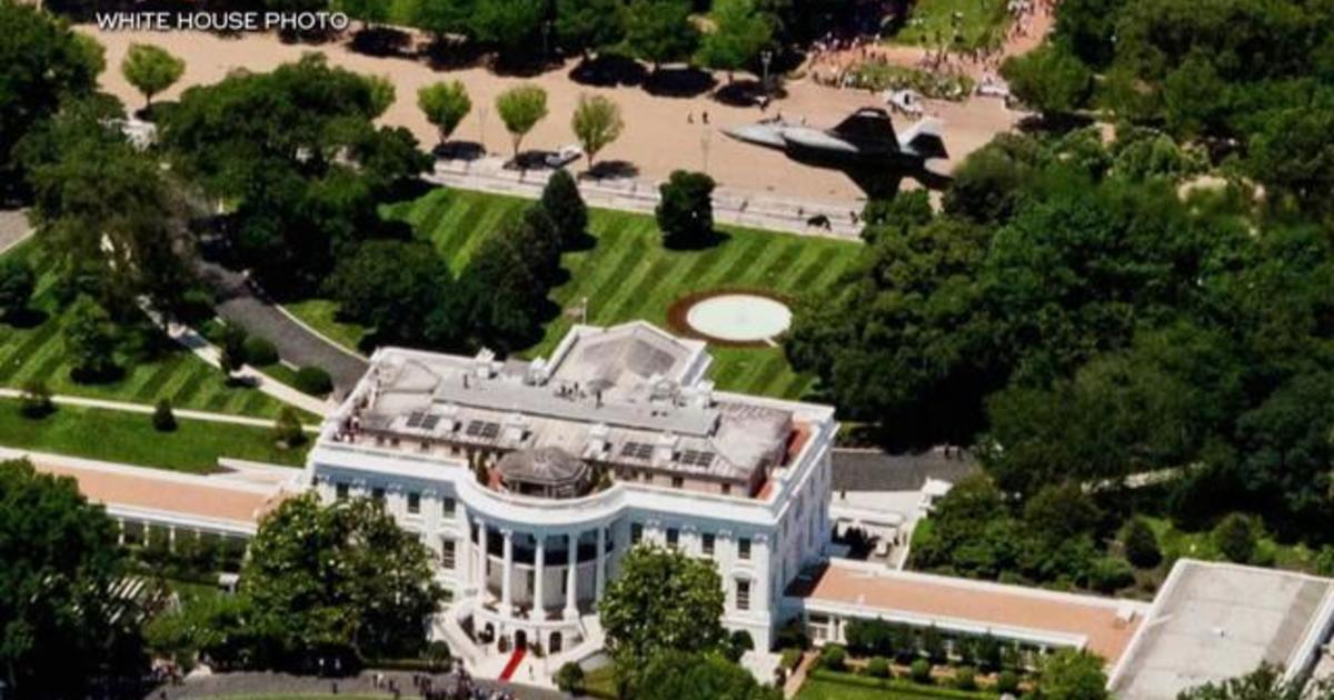 white house top view