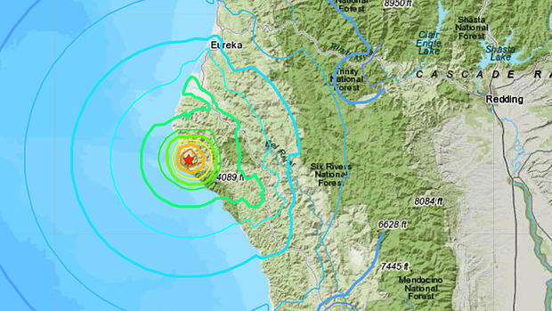 Earthquake Locator Map 