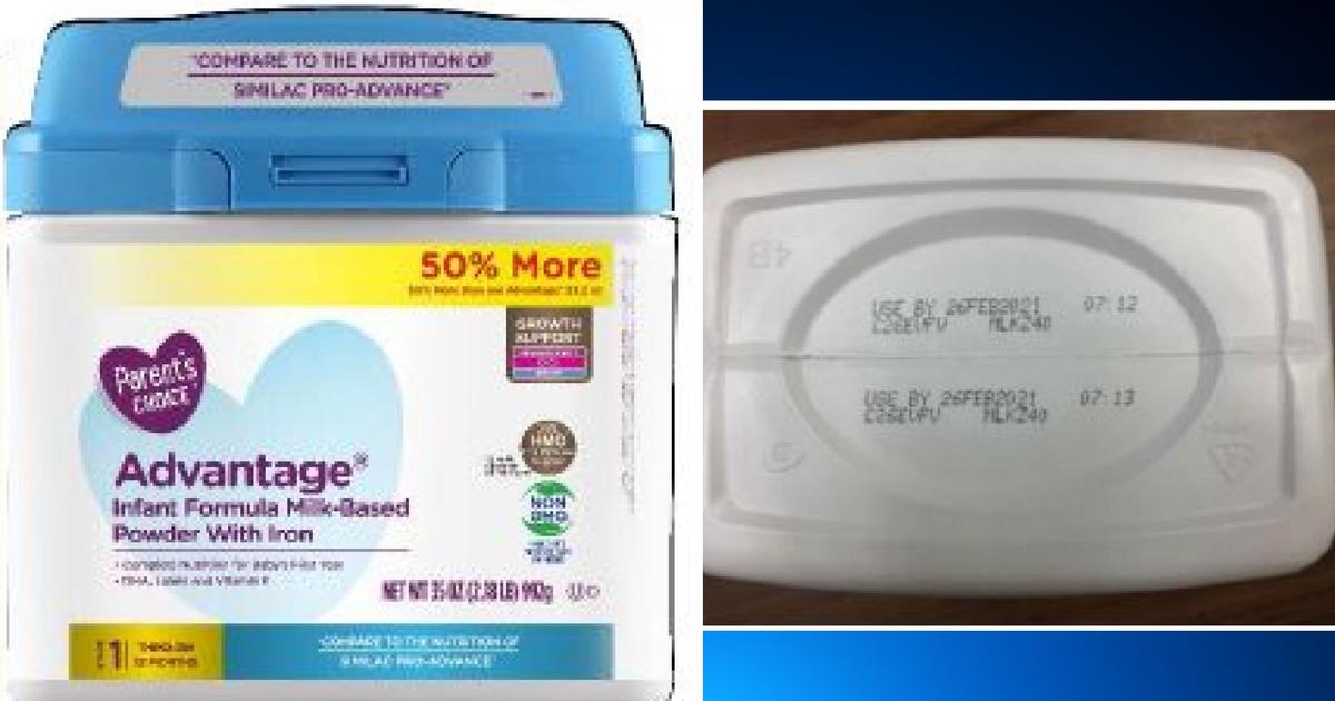 Infant formula sold only at Walmart is recalled because of fears of metal