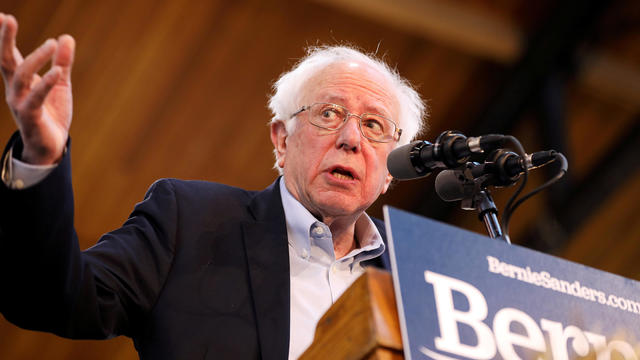 FILE PHOTO: U.S. presidential candidate and Vermont Senator Bernie Sanders speaks during a campaign rally at the Iowa State Fairgrounds in Des Moines 