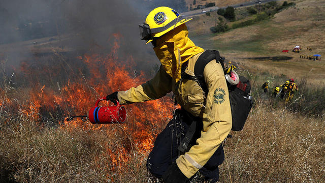 Firefighters Prepare Ahead Of Wildfire Season With Controlled Burn Training Session 