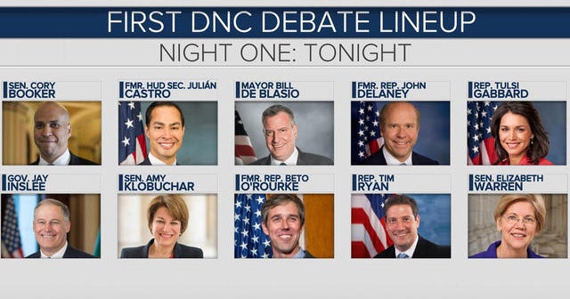 What to expect from the first Democratic debates - CBS News