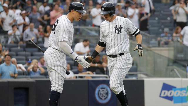 Yankees DJ LeMahieu high school baseball field alma mater