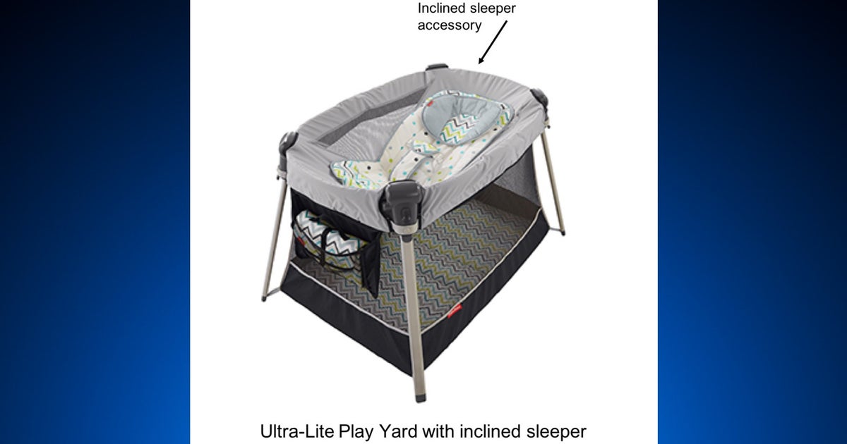 FisherPrice Recalls Inclined Sleeper Accessory With UltraLite Day & Night Play Yards CBS