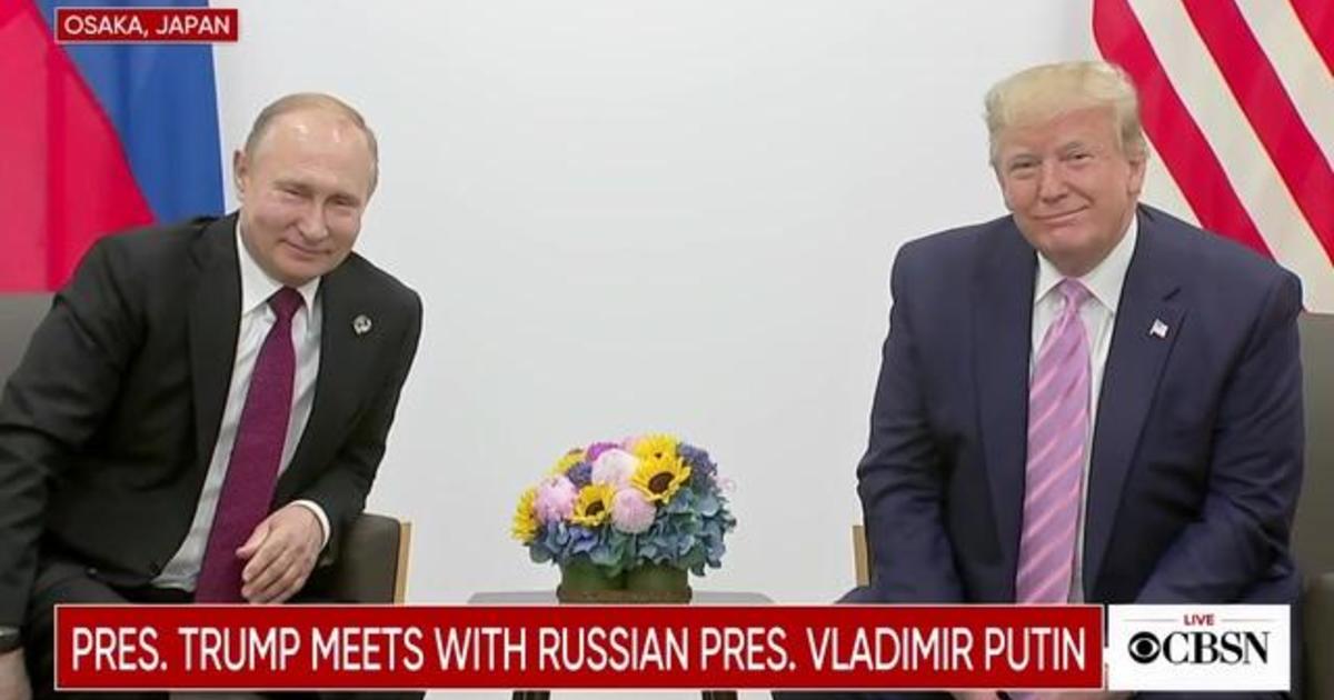 Trump Playfully Tells Putin Don T Meddle In The Election Cbs News