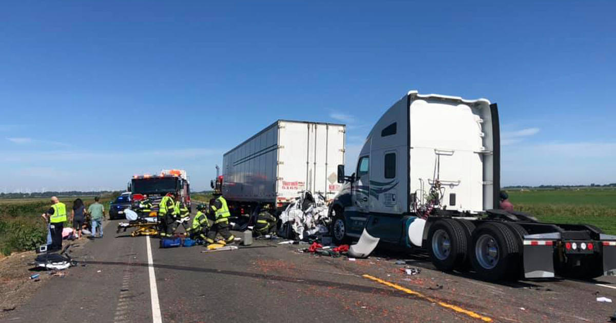 Woman Survives Highway 12 Crash That Trapped Her Car Under Big Rig