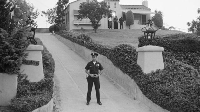 Police Guarding Murder Scene 