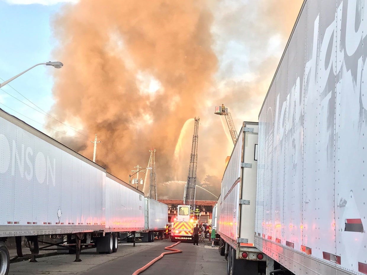 Firefighters Battle 4-Alarm Fire At Vacant Warehouse In West Baltimore ...