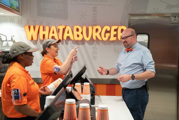 First customer at DFW Airport Whataburger 