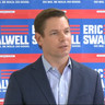 Rep. Eric Swalwell, D-California, speaks during a press conference July 8, 2019, in Dublin, California. 