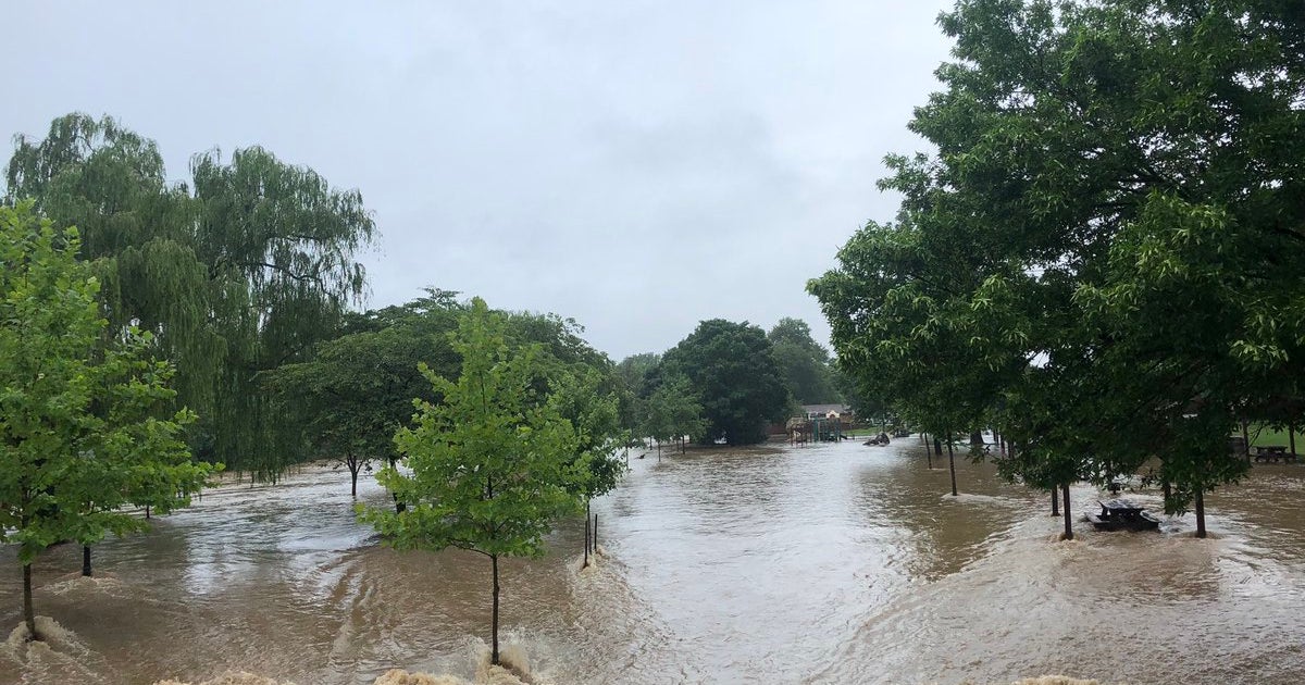 Roads Went Underwater In Frederick After Flash Flooding - CBS Baltimore