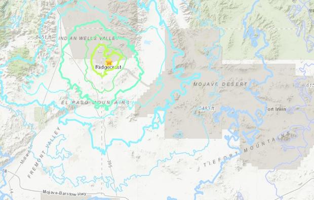 Magnitude 4.9 Quake Hits Ridgecrest Friday Morning 