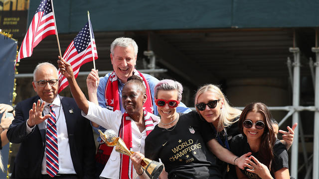 The U.S. Women's National Soccer Team Victory Parade and City Hall Ceremony 