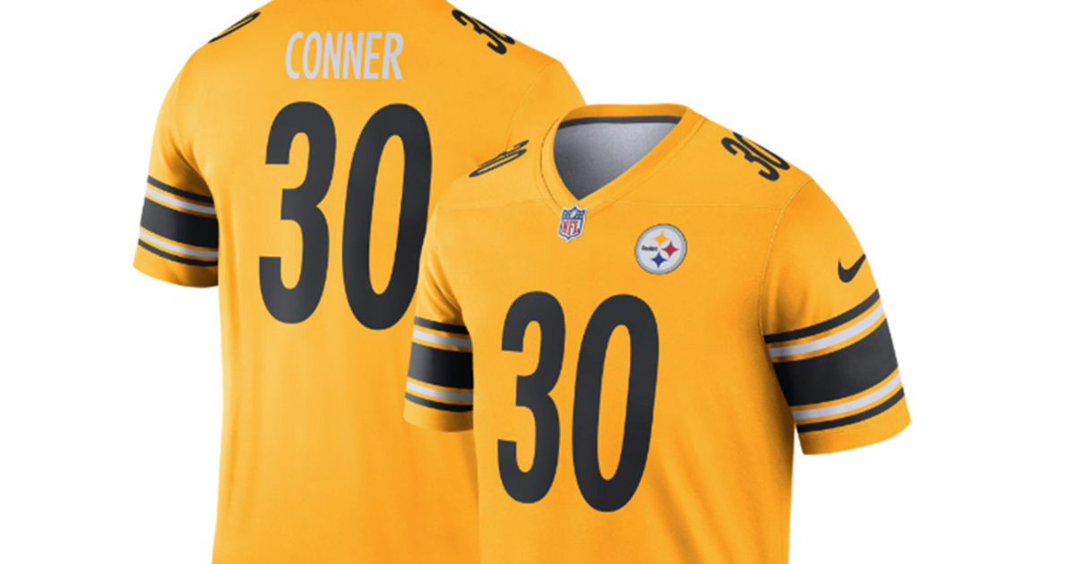 huiswerk Productie pijn NFL Unveils 'Inverted' Pittsburgh Steelers Jersey, Sells Out In One Day -  CBS Pittsburgh