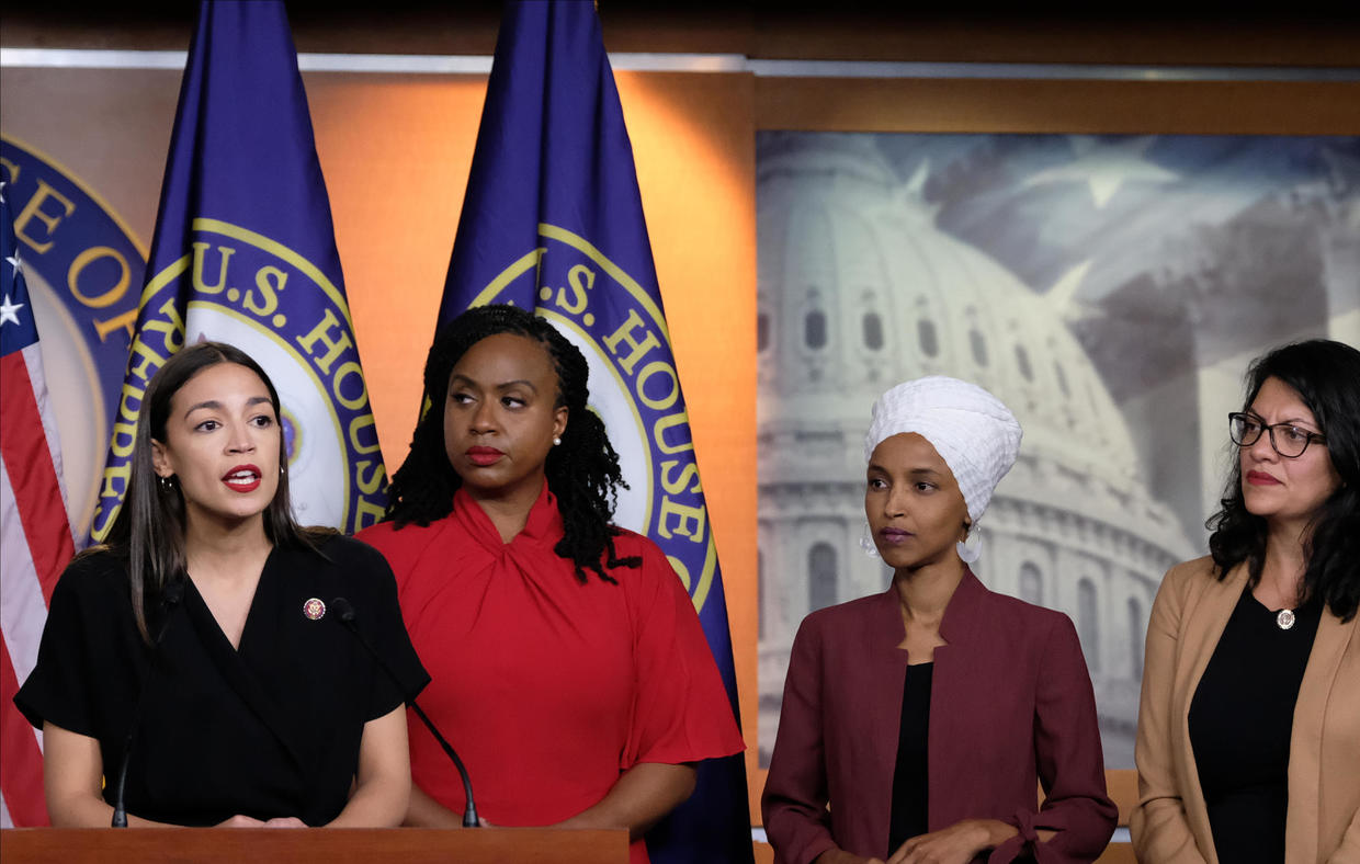 The Squad Aoc Alexandria Ocasio Cortez Ilhan Omar Ayanna Pressley And Rashida Tlaib 