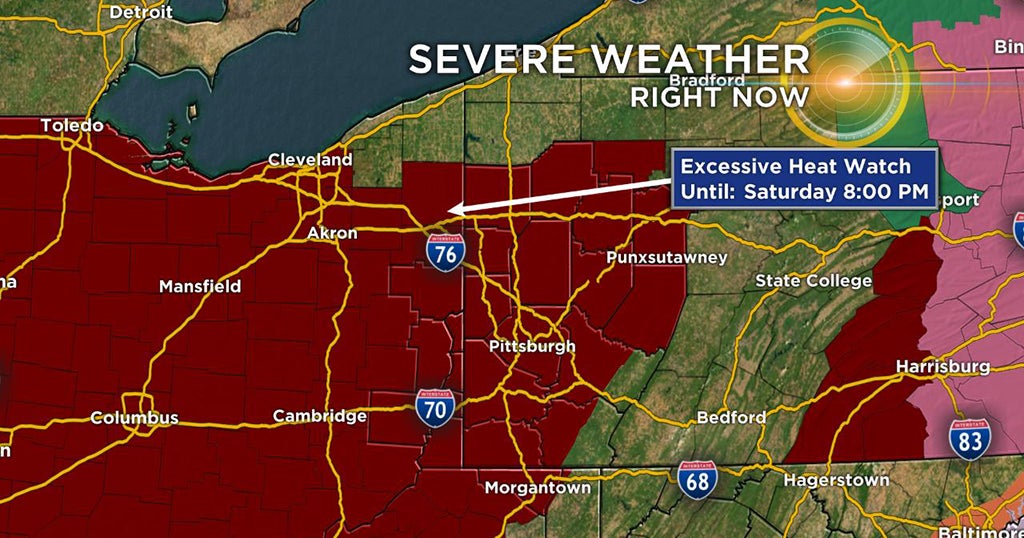Excessive Heat Watch Issued For The Area - CBS Pittsburgh