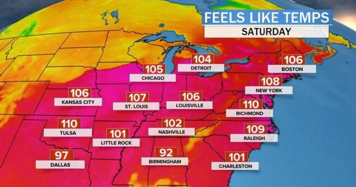 Record highs expected as heat wave hits Midwest, East Coast CBS News