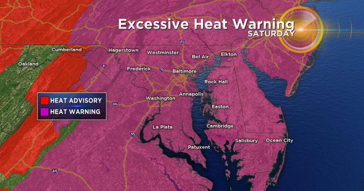 Maryland Weather | Excessive Heat Warning In Effect Saturday - CBS ...
