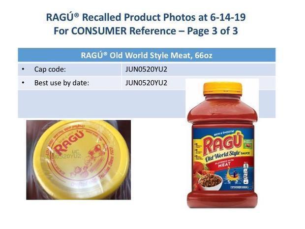 Ragu recall Pasta sauce recalled over possible plastic contamination CBS News