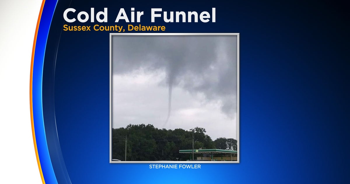 Cold Air Funnel Clouds Spotted In New Jersey And Delaware - CBS ...